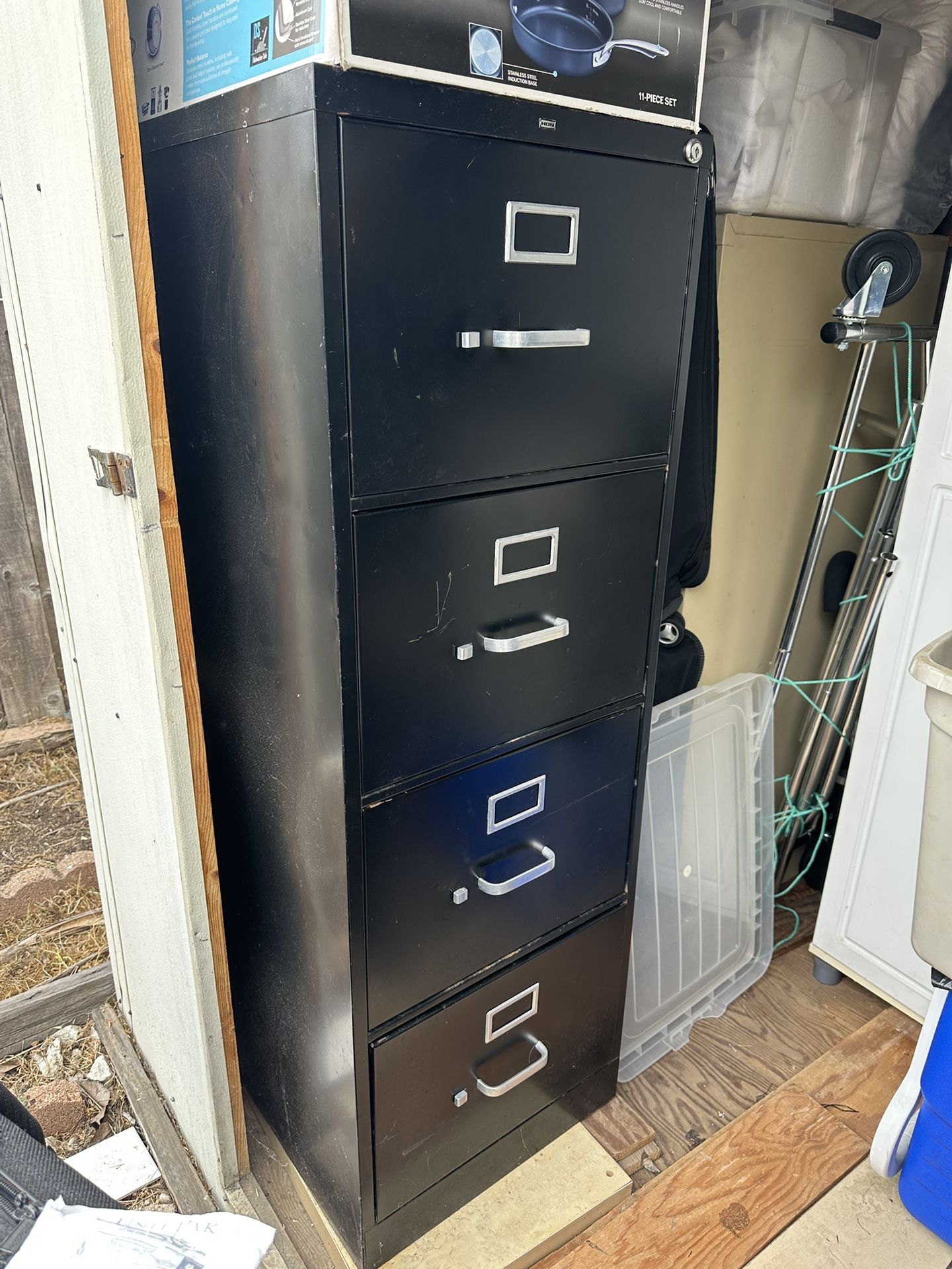 Black File Cabinet