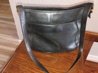 Vintage Coach 1998 Chelsea Hobo black Leather Shoulder Handbag. J8D-6003.