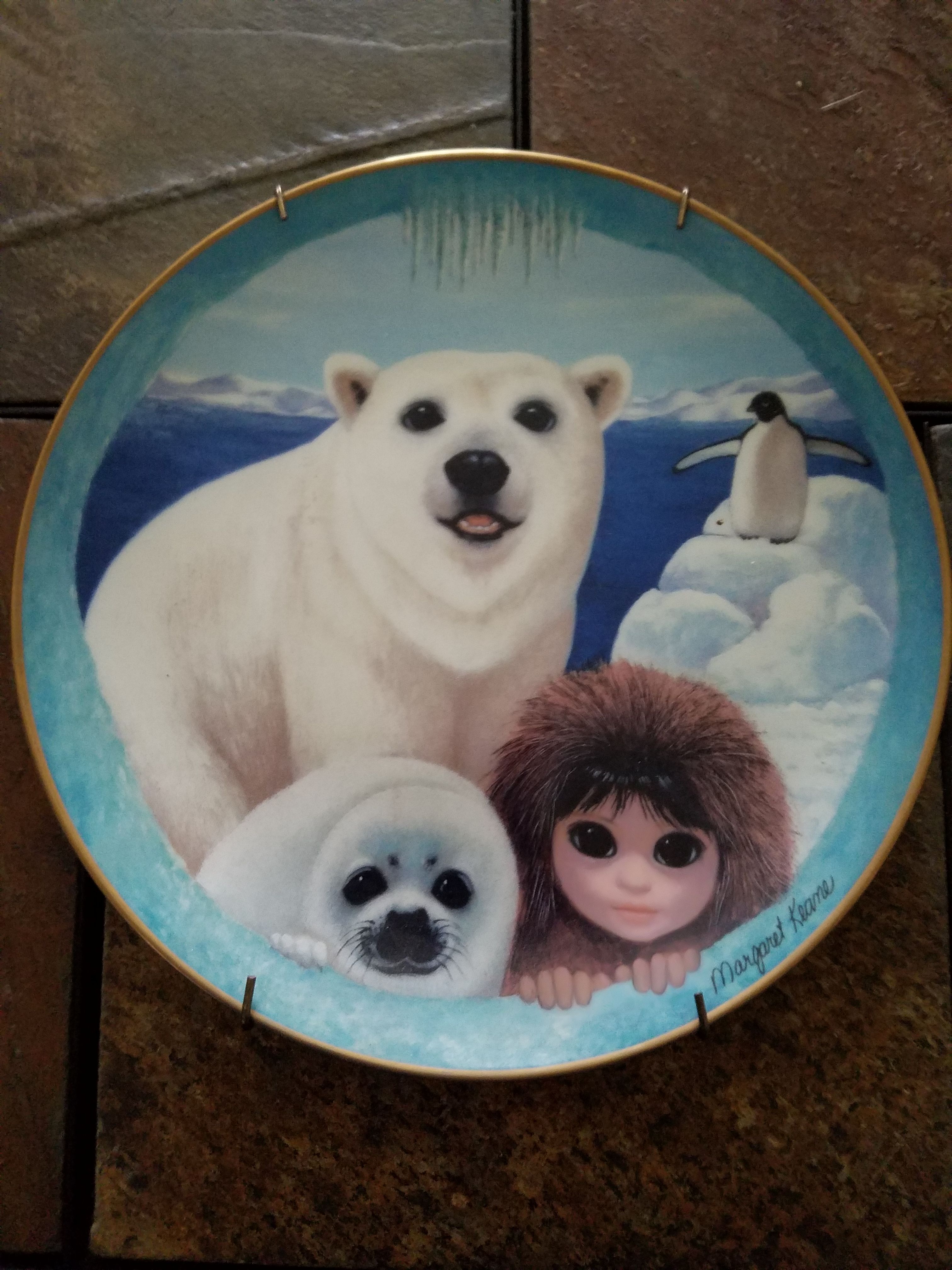 BIG EYES PLATES BY MARGARET KEANE LIMITED EDITION THE FRANKLIN MINT