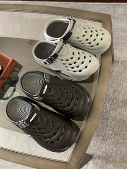 Sandals Fashion Clogs Two Pairs Black and Gray