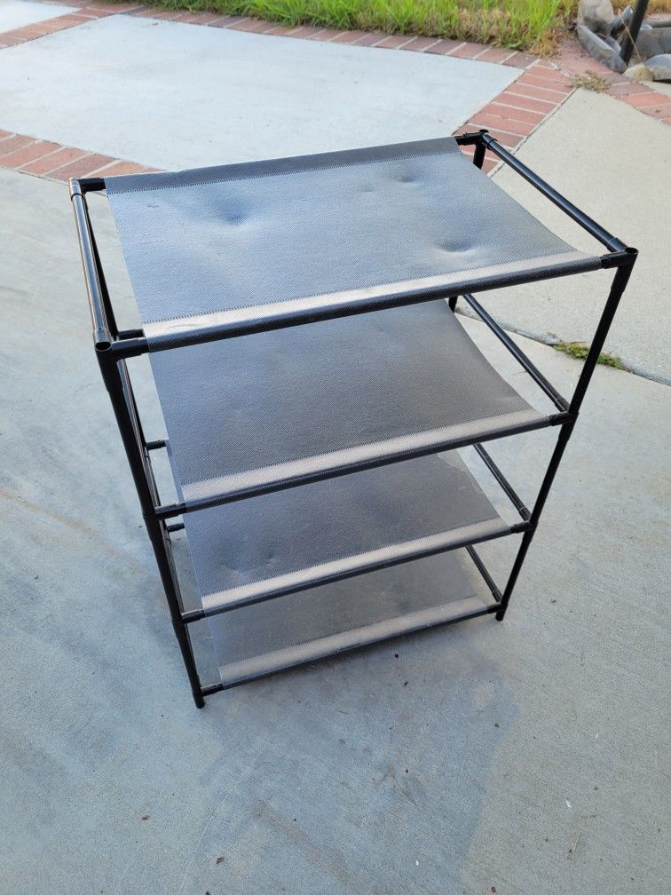 Small 4 Shelf Shoe Storage Shelf Shelves Fabric Rack