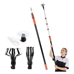 Light Bulb Changer for High Ceilings, 26FT Light Bulb Changer Pole with 5-20FT Telescoping Extension Pole, Light Bulb Remover Tool with =Q3-371
