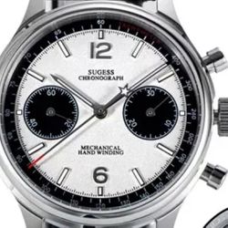 Sugess Panda V3 DIAL Chronograph Designer Luxury Watch, Reloj