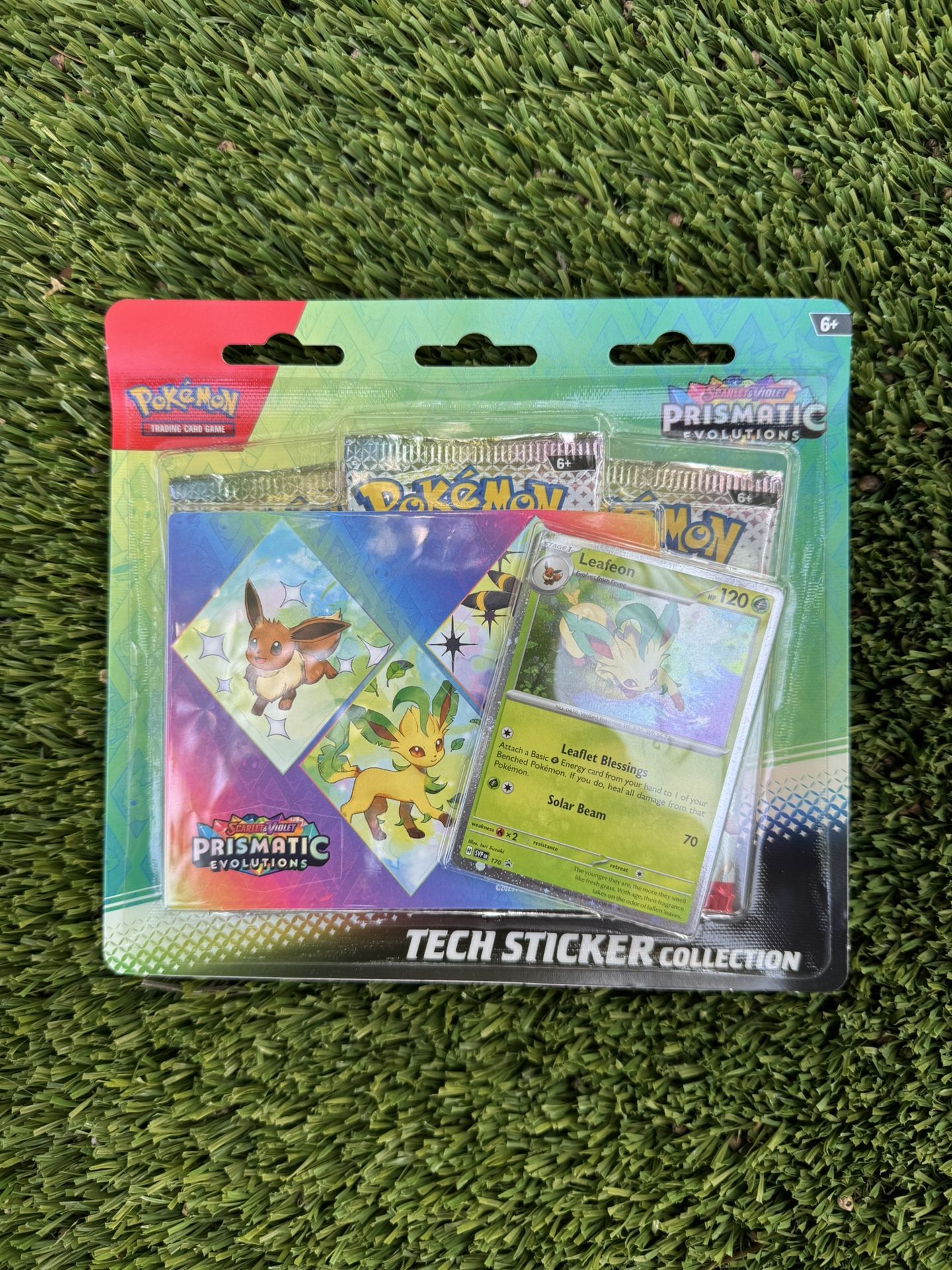 Prismatic Evolutions Tech Sticker Lefeon
