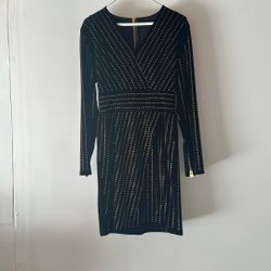 Black Gold Dress Velvet