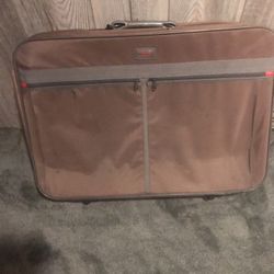 Tahoe. Gray Vinyl Suitcase $8.00