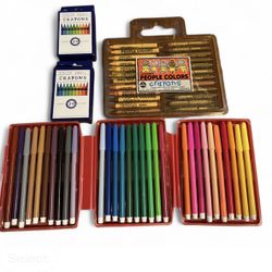 Color Pen & Color Crayon Set