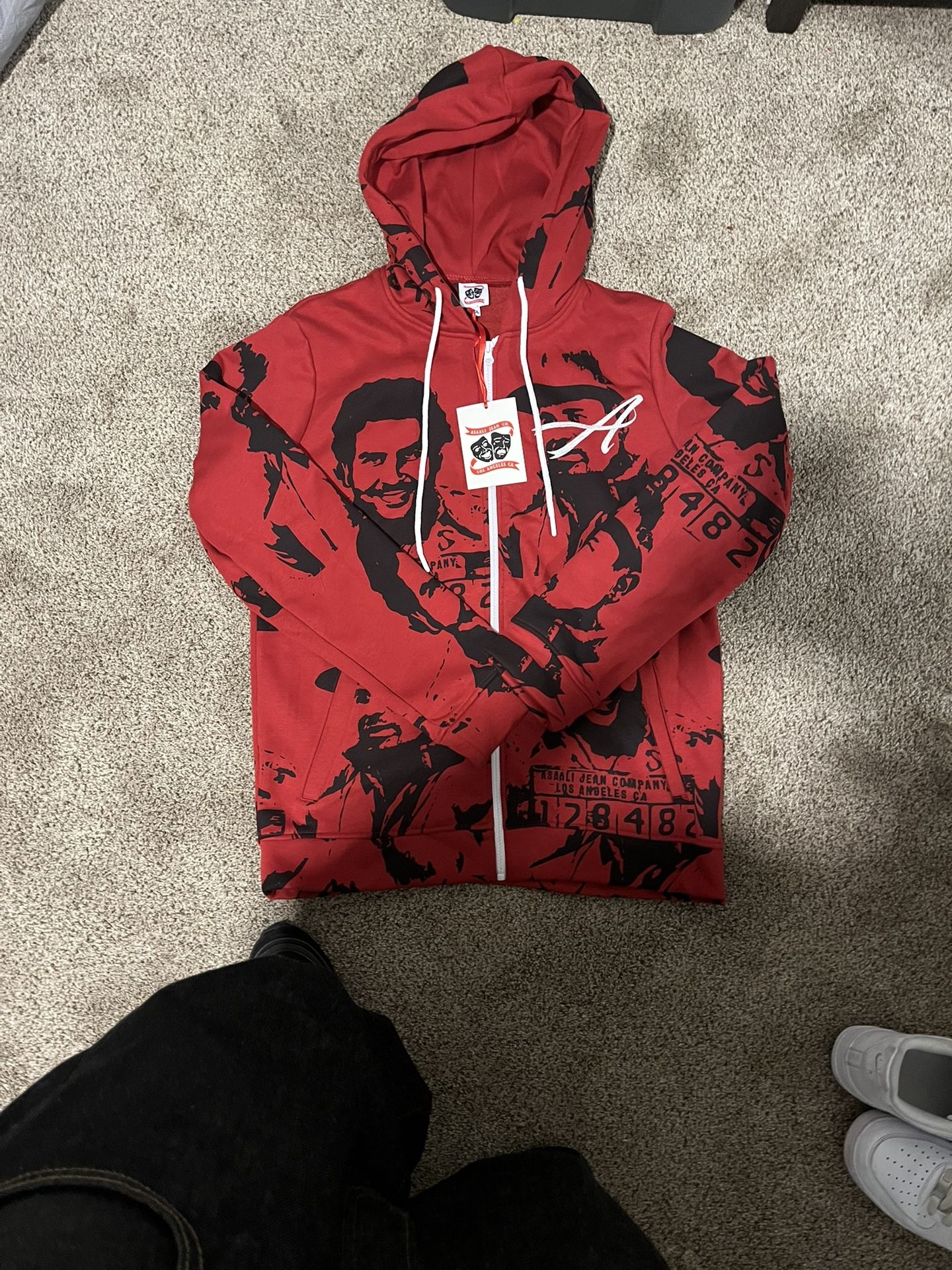 Red Asaali Zip Up Open To Trades