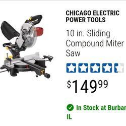 10 In Compound Miter Saw