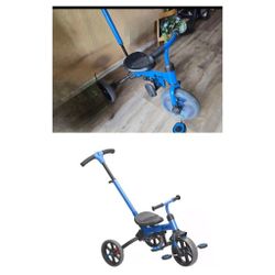 Yvolution Y Velo Flippa 3-in-1 Toddler Trike to Balance Bike Ages 2-5 blue color