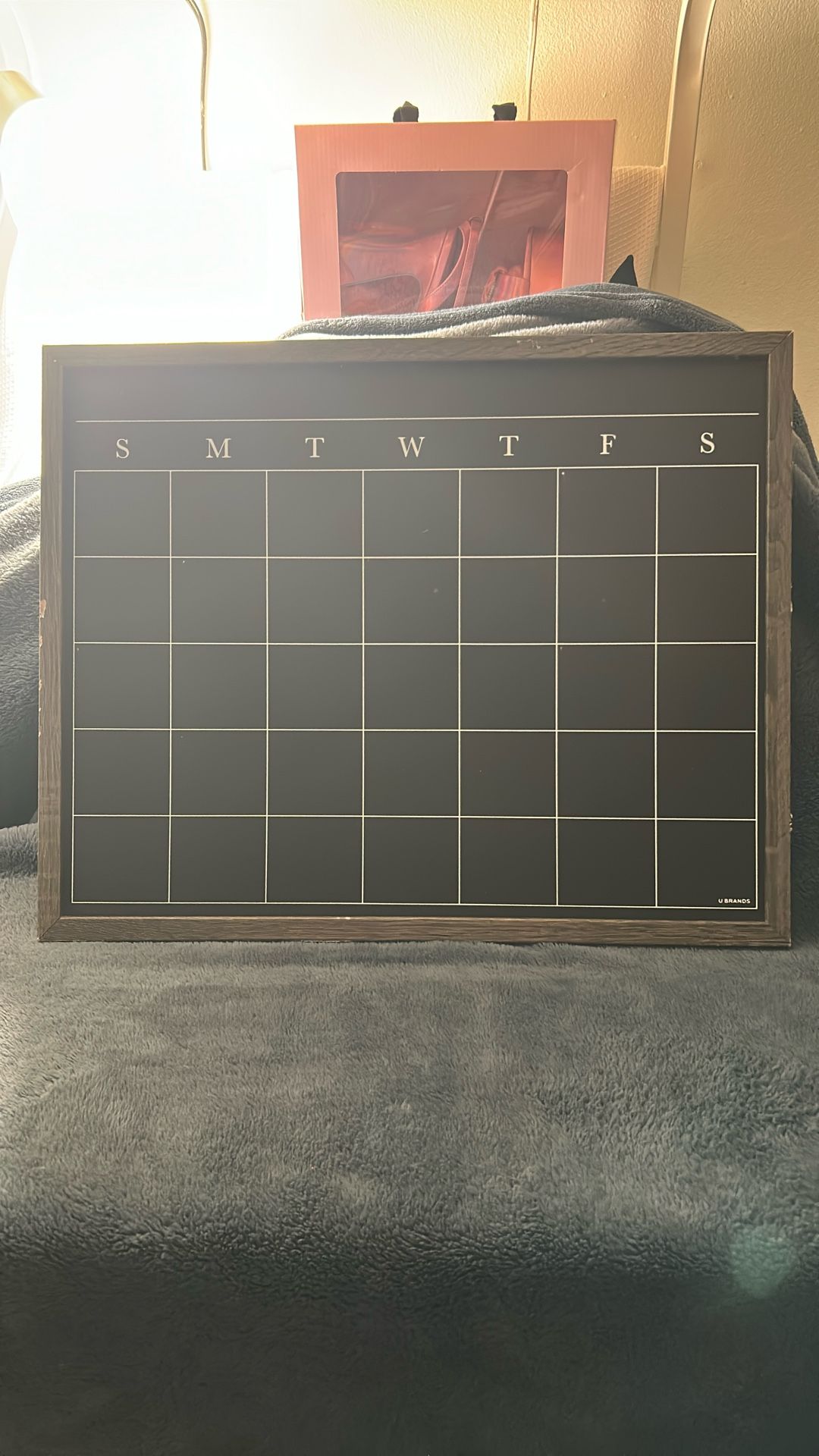 Chalkboard. Monthly Calendar