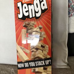 Classic Jenga Hasbro Game For One Or More Persons