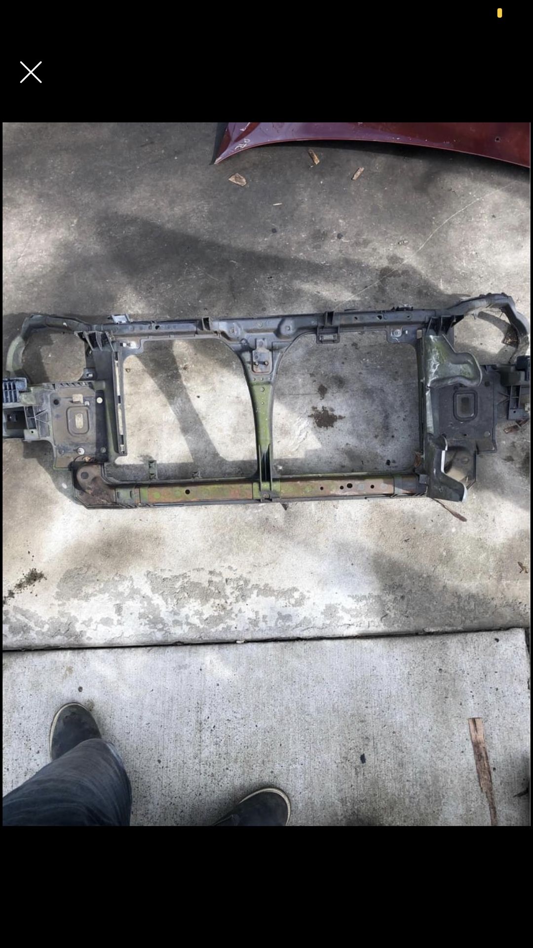 Radiator core support for 2007-2009 Nissan Altima sedan