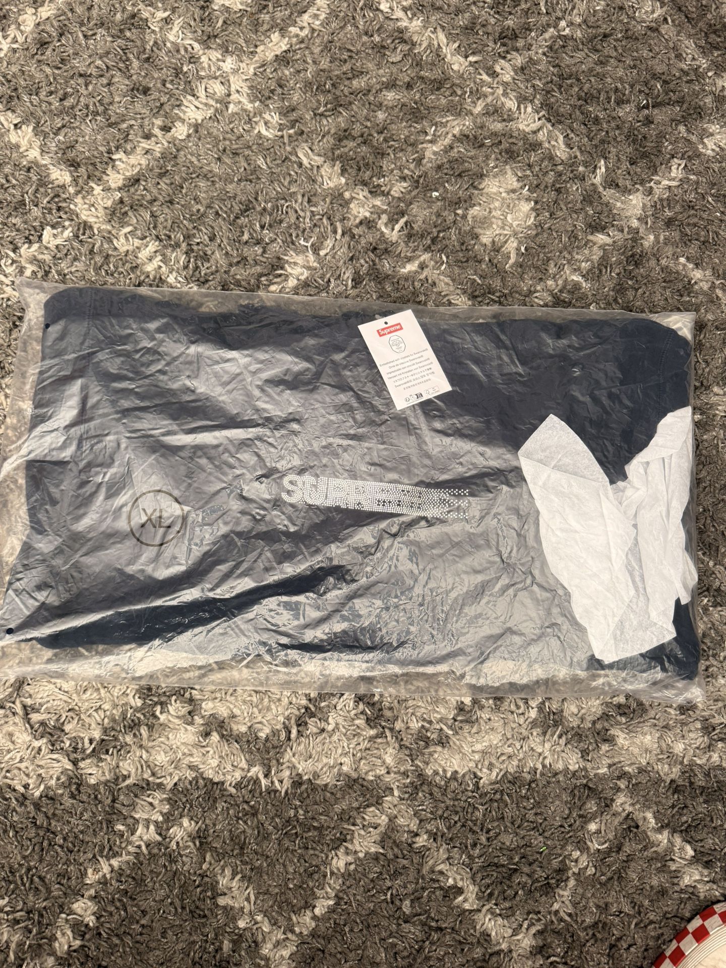 Supreme Swarovski Motion Logo Hooded Sweatshirt