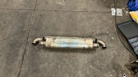 Porsche 997 911 Turbo Tubi competition race muffler