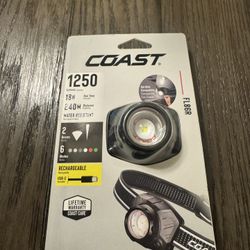 Coast Headlamp 1250 Lumens (rechargeable) 