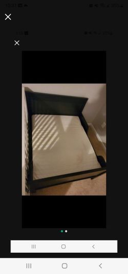 Black Convertible Bed +Convertible Mattress 