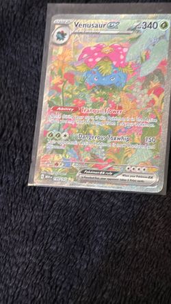 The Pokémon Company SV 151 Venusaur ex 198/165 SIR, small speck on corner