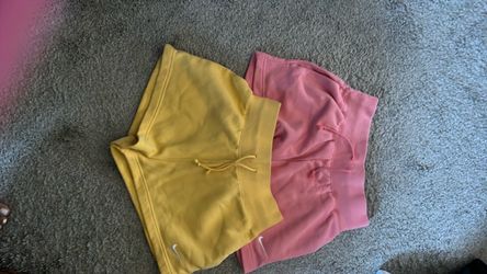 Nike Shorts Bundle – Yellow and Pink size small women’s Preowned