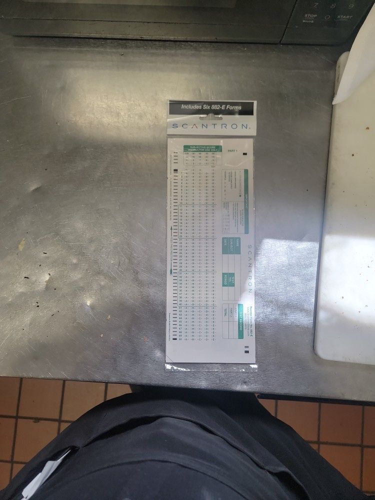 Scantron Packet 882- E