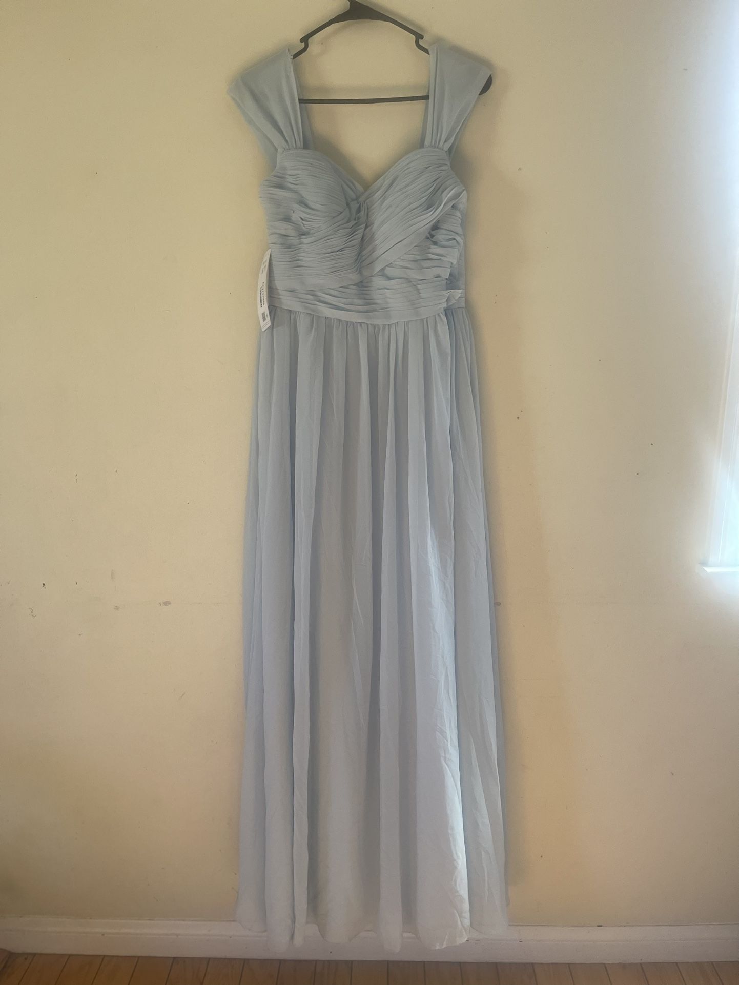 Long Party dress- Bridesmaid Size 10- Light Blue