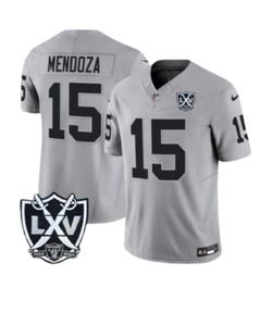 LAS VEGAS RAIDERS FERNANDO MENDOZA STITCHED JERSEY SMALL UP TO 6XL