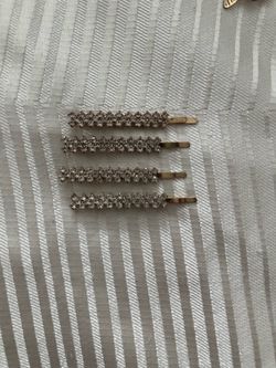 Rhinestone Bobby Pins Set of 4