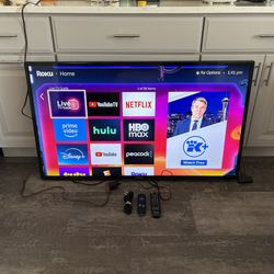 Samsung 50 Inch Full HD LED Smart TV w/Roku Express Etc