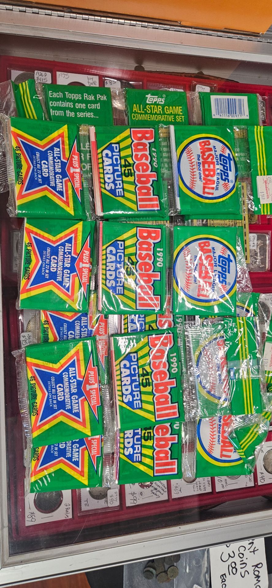 1990 Topps Baseball Rack Packs - sealed