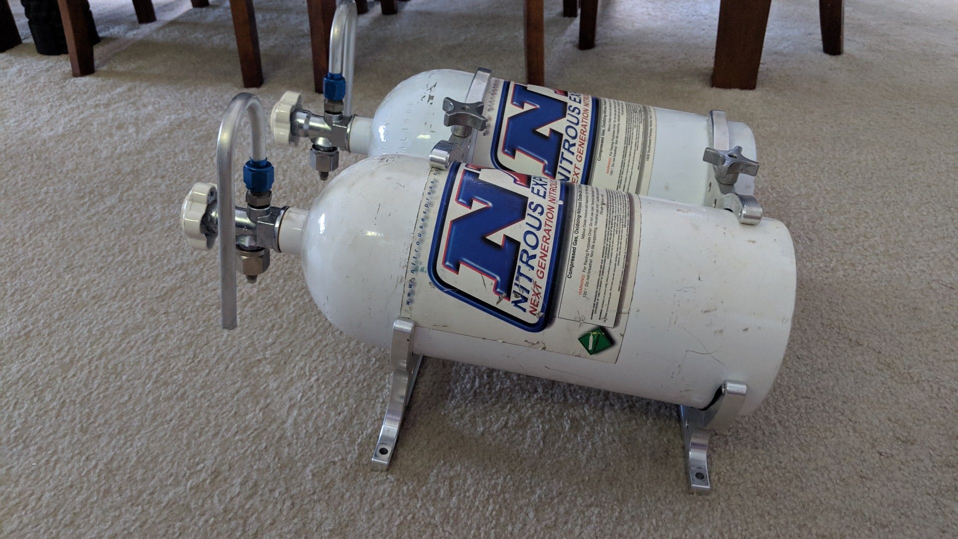 NX Aerospace Components Dual Nitrous Bottle Bracket 16" Wide w/ 2