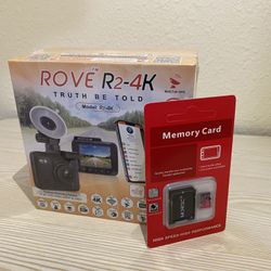 Rove R2-4k Dash-cam + 512gb SD Card for Sale in Covington, WA