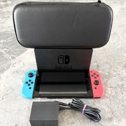 Nintendo Switch V1 With Charger, Dock, Joycons, and Case Unpatched 