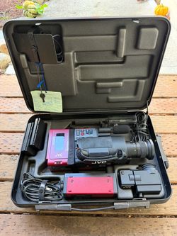 JVC Camcorder, Primefit Air Tool Kit, Telescope, Dual Work Light and roof cargo storage box