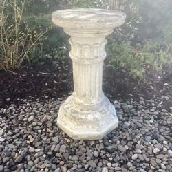 Vintage Concrete Garden Pedestal