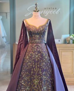 Purple Lavender Henna Gown Dress