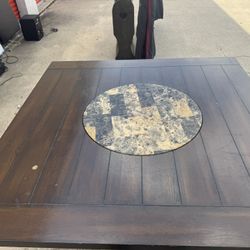 Table and chair sit