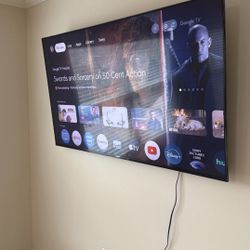 Sony 65” Tv For Sale With Or Without Wall Mount
