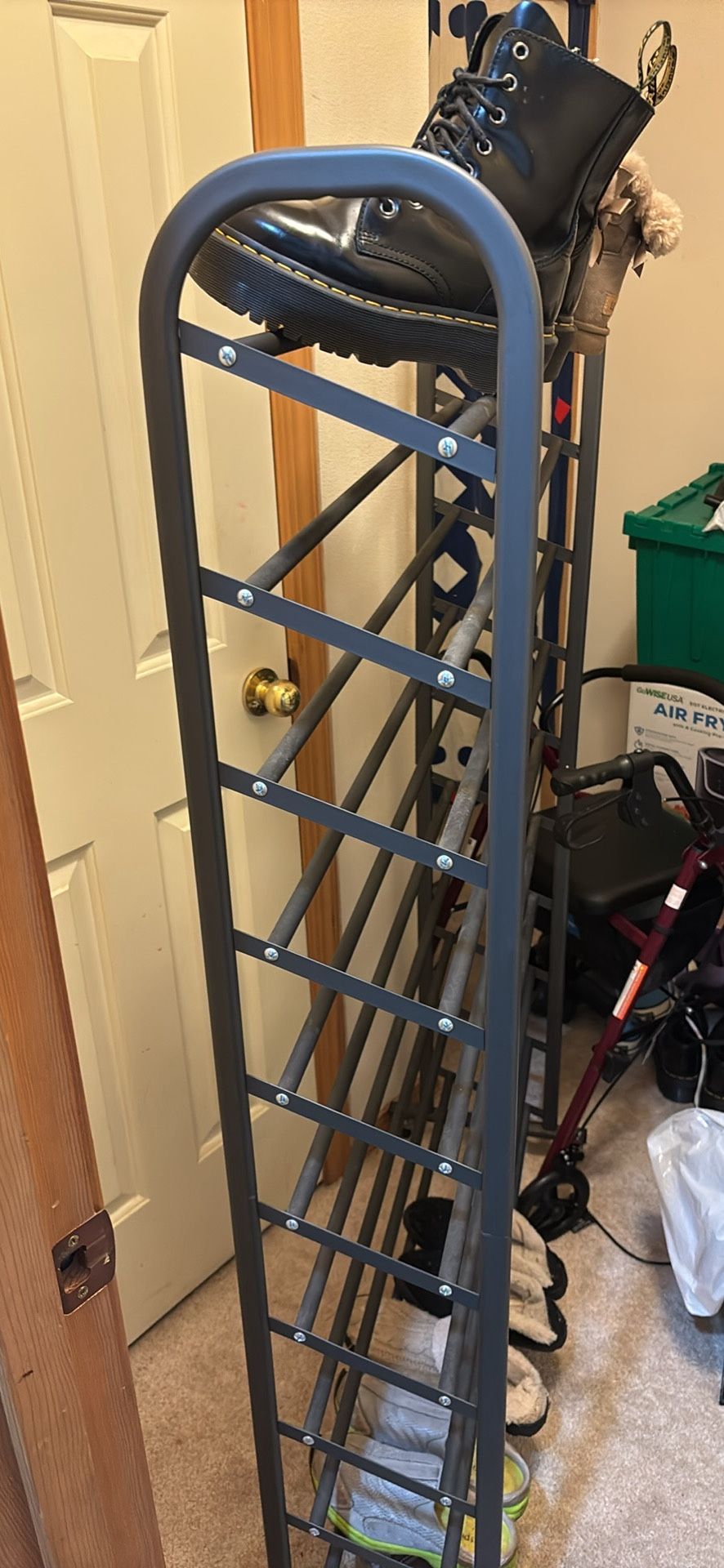 Big Strong Wheeled Shoe Rack