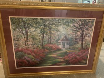 Framed Gazebo Flower Garden Decor 