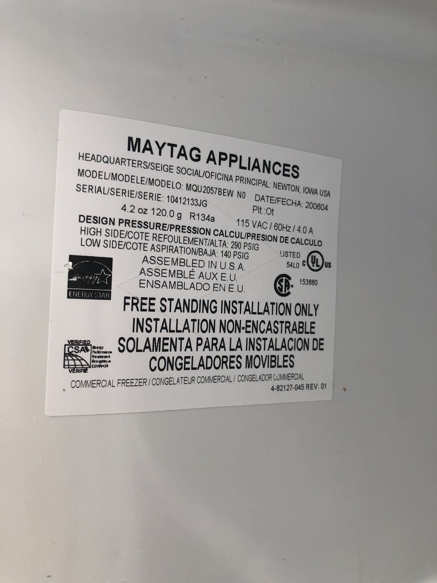 Maytag upright freezer for Sale in Bellevue, WA OfferUp