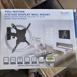Full Motion LCD/led Display Wall Mount hold size From 13” To 42”