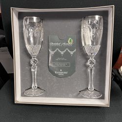 Waterford  2000 Limited Edition Cherished Moments Toasting Flutes