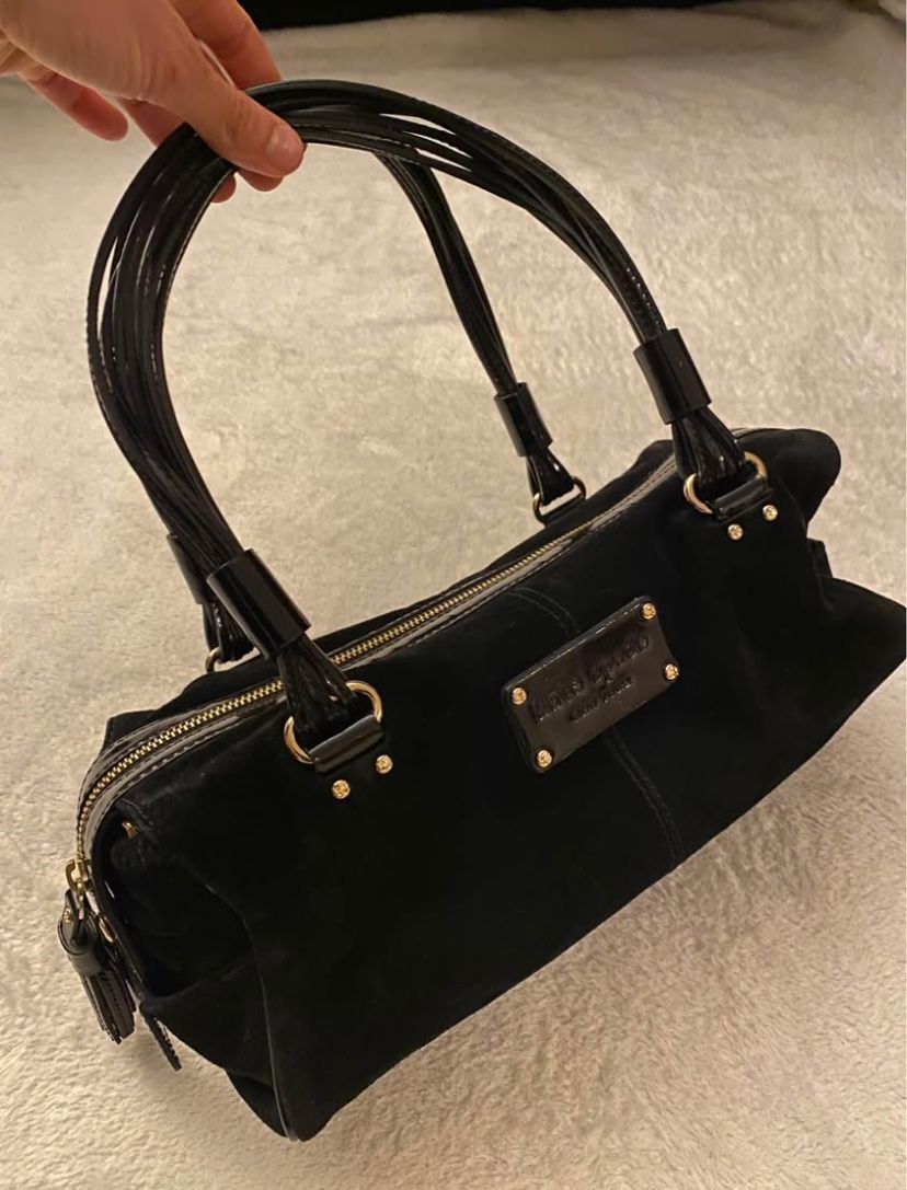 Kate Spade Black Velvet Purse