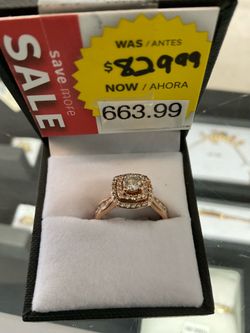Rose gold diamond ring