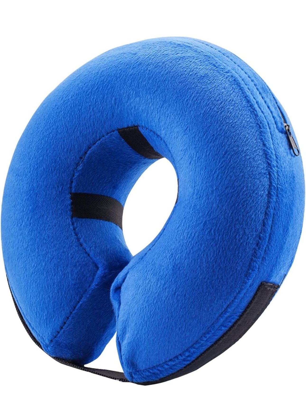 BENCMATE Protective Inflatable Collar for Dogs and Cats - Soft Pet Recovery Collar Does Not Block Vision E-Collar (Large, Blue)