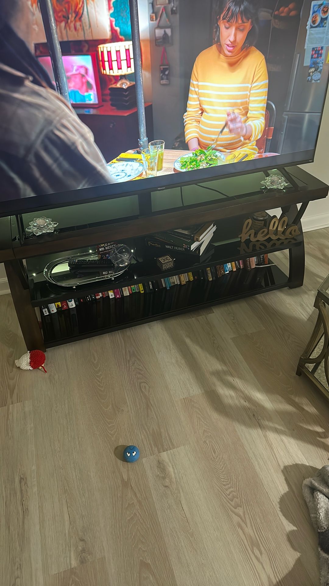 Entertainment center only for TV comes with TV mount hooked on