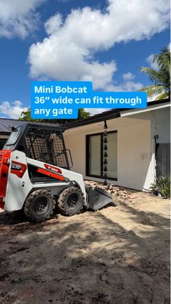 Mini Bobcat para trabajos