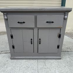 Vintage Wood Kitchen Cabinet 