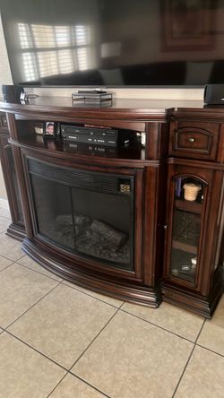 Chimenea eléctrica de madera