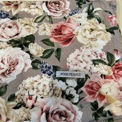 Posh Peanut Floral Baby Blanket 42” x  84”